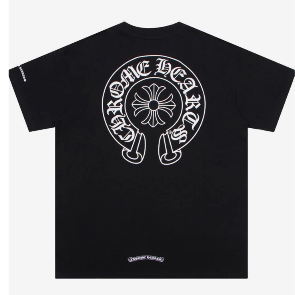 Chrome Hearts Black Tee with Iconic Logo(real authentic)